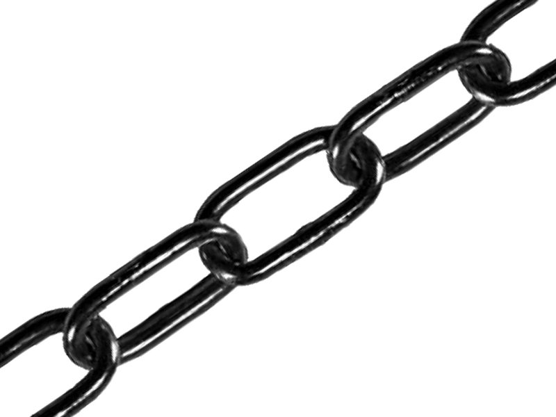 FAI BLACK JAPANNED CHAIN 2.5MM X 2.5M -