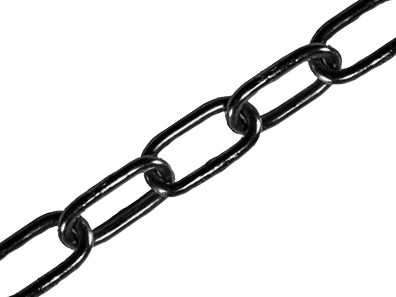 FAI BLACK JAPANNED CHAIN 4.0MM X 2.5M -