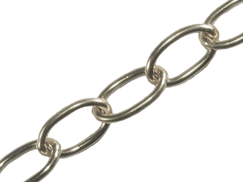FAI OVAL CHAIN 2.3MM X 10M CHROME