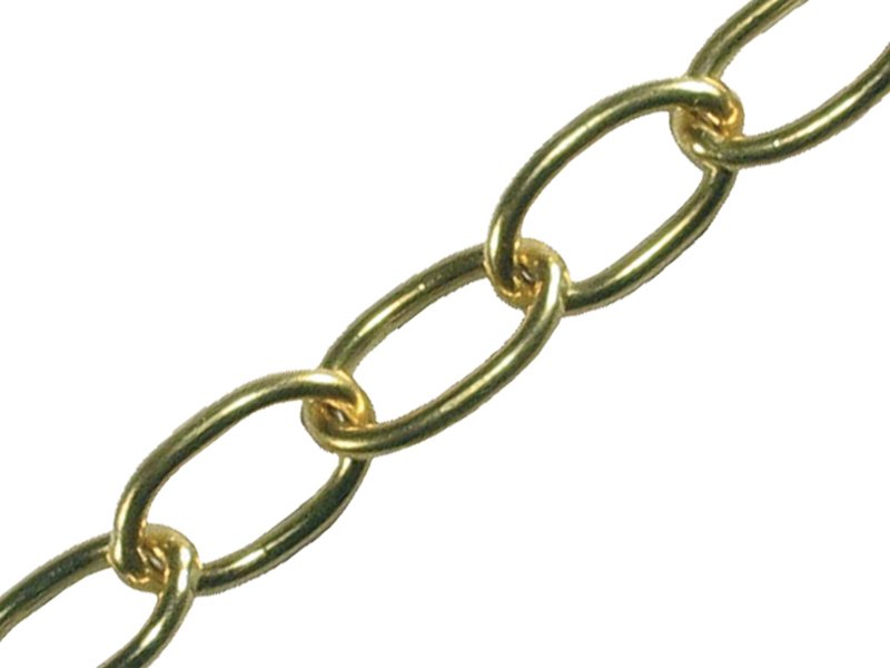 FAI OVAL CHAIN 1.8MM X 10M POLISHED BRAS