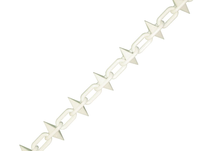 FAI PLASTIC CHAIN 6MM X 12.5M WHITE SPIK