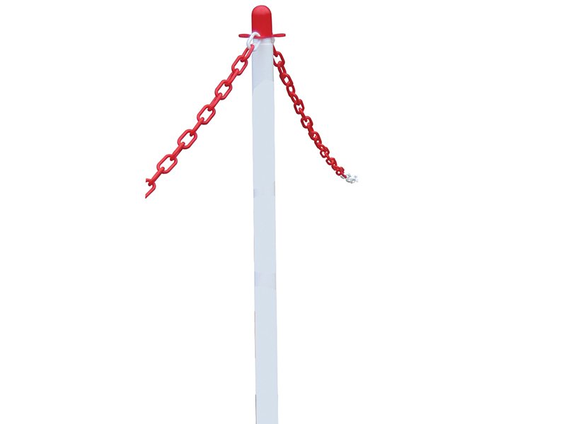 FAI PLASTIC POST FOR CHAIN - WHITE