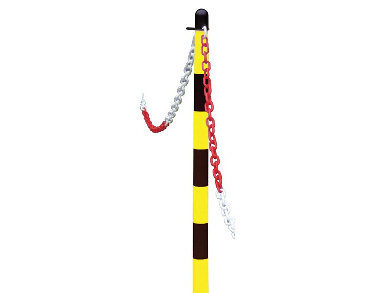 FAI PLASTIC POST FOR CHAIN - YELLOW / BL