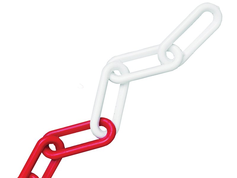 FAI PLASTIC CHAIN 8MM X 12.5M RED / WHIT