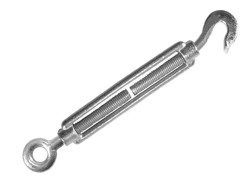 FAI STRAINING SCREW 10MM HOOK & EYE GALV