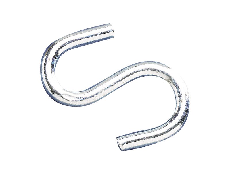 FAI S-HOOKS 3MM ZINC PLATED (PACK 20)