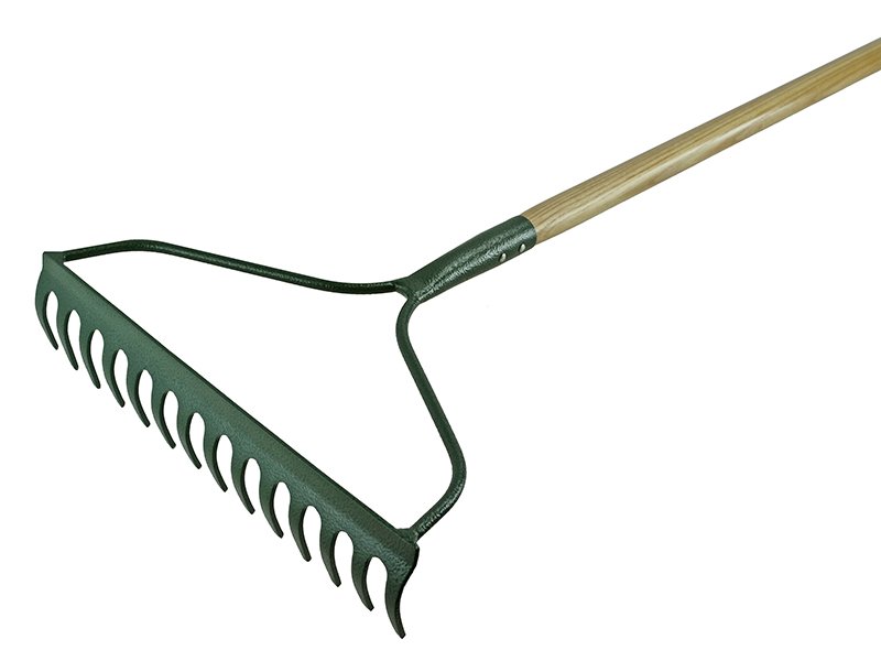 FAI COUNTRYMAN GARDEN RAKE 14 FLAT TINES