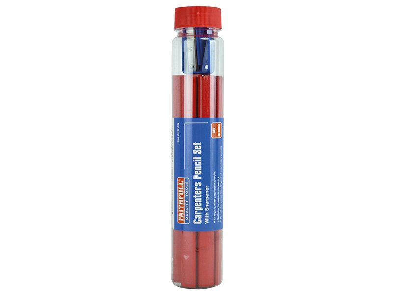 FAI CARPENTER'S PENCILS TUBE & SHARPENER