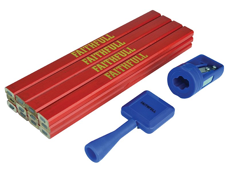 FAI CARPENTER'S PENCIL KIT RED / MEDIUM