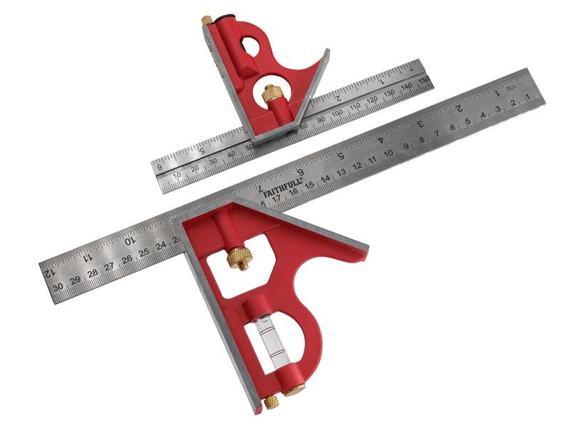 FAI COMBINATION SQUARE TWIN PACK 150MM (