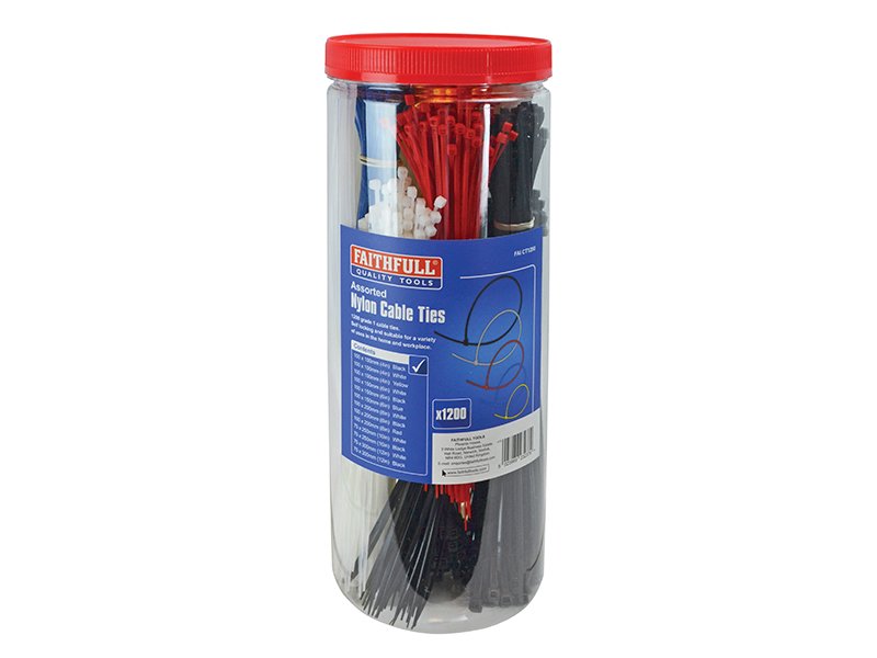 FAI CABLE TIES (BARREL PACK 1200)