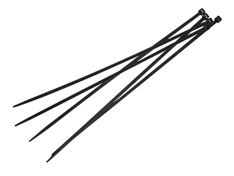 FAI CABLE TIES BLACK 4.8 X 300MM (PACK 1