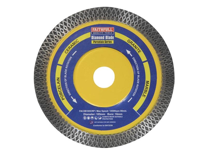 FAI PORCELAINÂ DIAMONDÂ BLADEÂ 105 X 16M