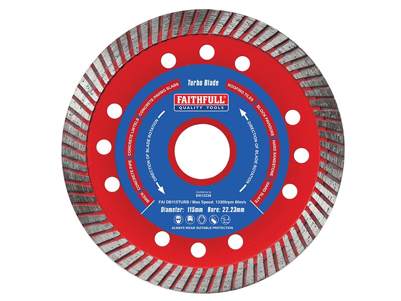 FAI TURBO CUT DIAMOND BLADE 115 X 22MM