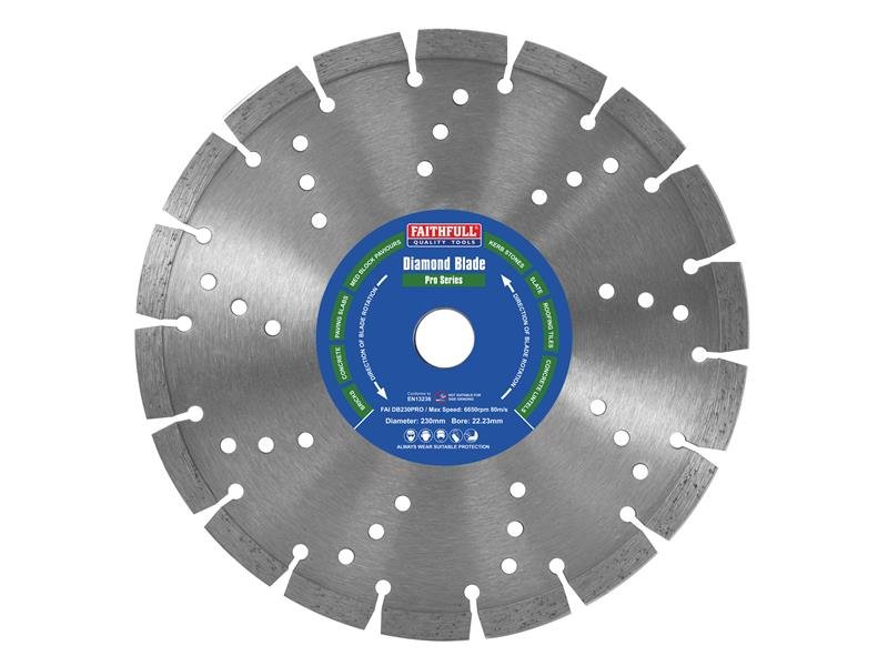 FAI PROFESSIONAL DIAMOND BLADE 230 X 22M