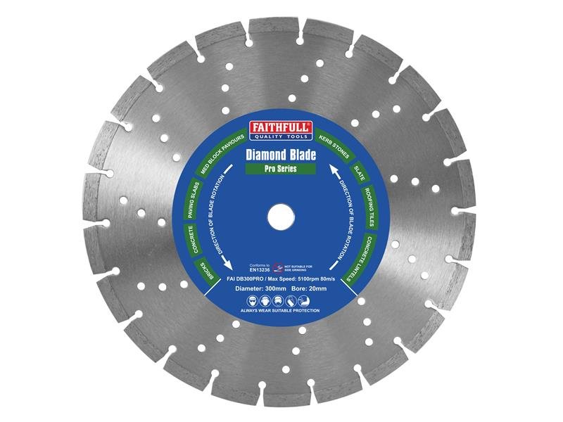FAI PROFESSIONAL DIAMOND BLADE 300 X 20M