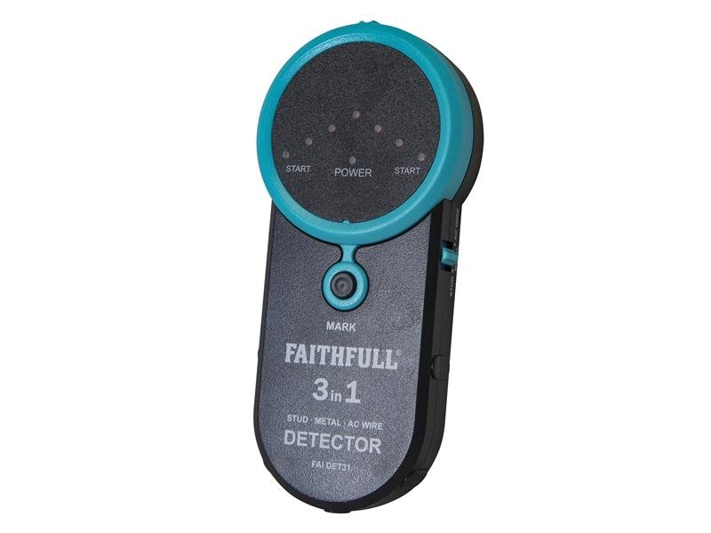 FAI 3-IN-1 DETECTOR STUD METAL & LIVE W