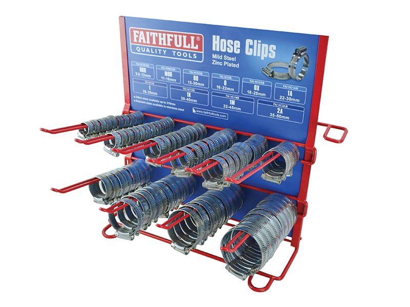 FAI HOSECLIP DISPLAY C/W STOCK 100PC