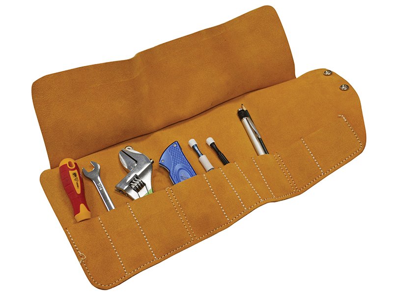 FAI 10 POCKET LEATHER TOOL ROLL 48 X 27C