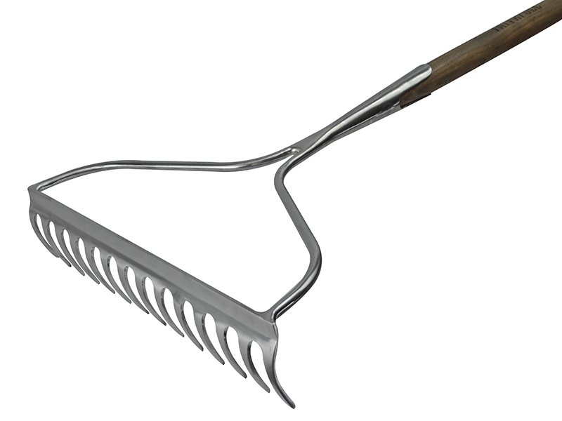 FAI PRESTIGE STAINLESS STEEL GARDEN RAKE