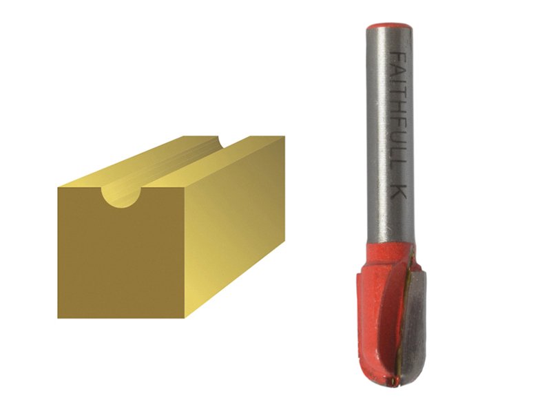 FAI ROUTER BIT TCT RADIUS 5.0 X 18MM 1/4