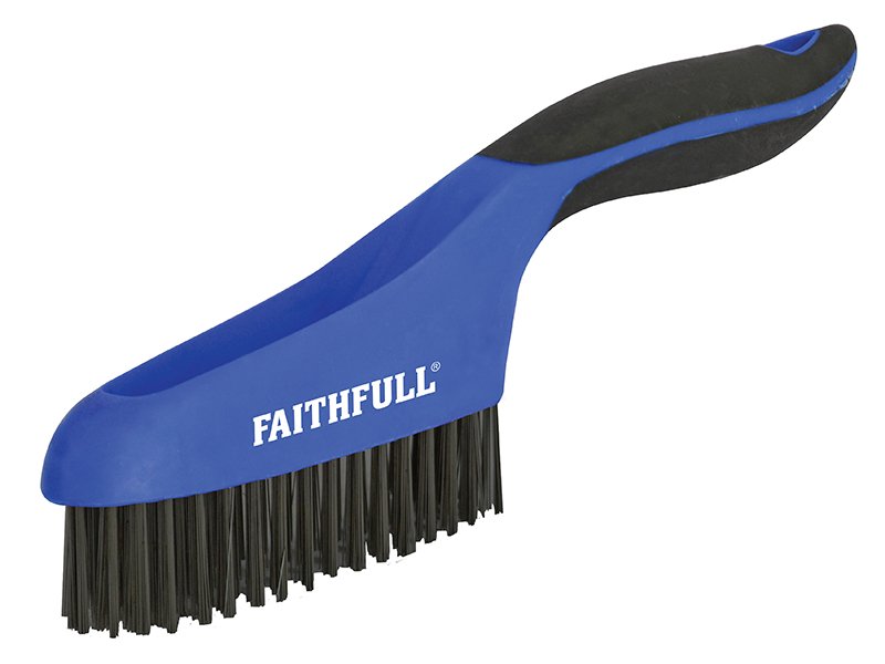 FAI SCRATCH BRUSH SOFT GRIP 4 X 16 ROW S