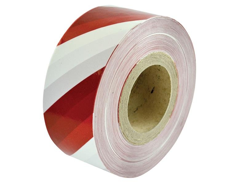FAI HEAVY-DUTY BARRIER TAPE RED & WHITE