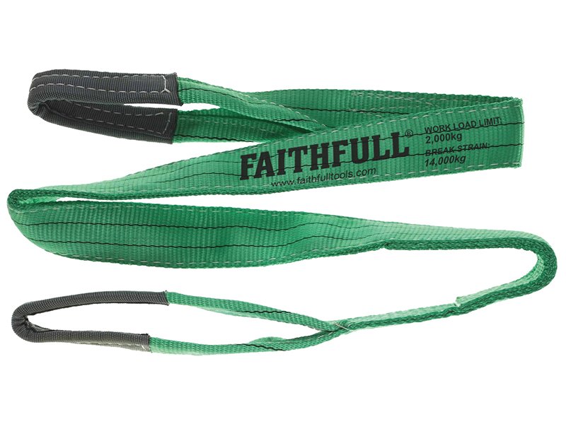FAI LIFTING SLING GREEN 2 TONNE 60MM X 2