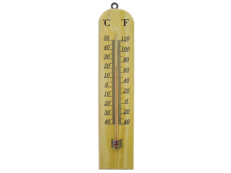 FAI WALL THERMOMETER - WOOD 260MM