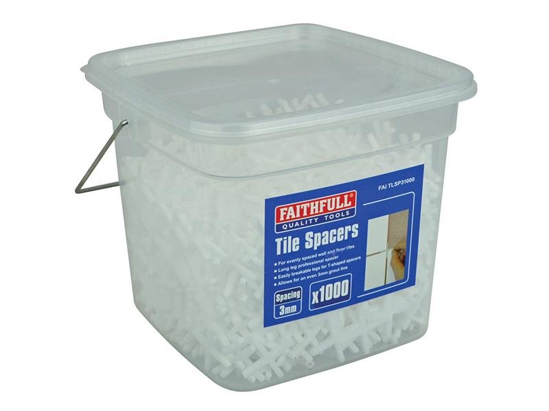 FAI TILE SPACER LONG LEG 3MM (TUB 1000)