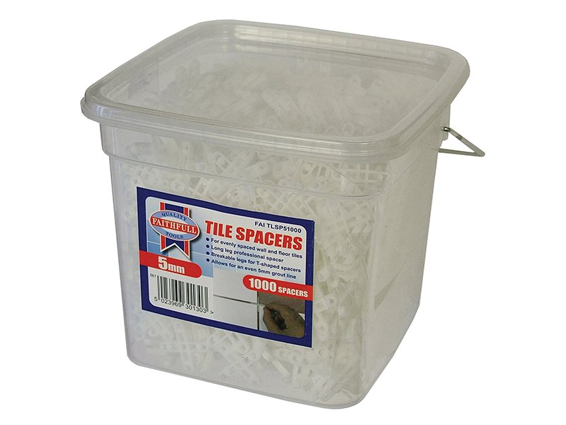 FAI TILE SPACER LONG LEG 5MM (TUB 1000)