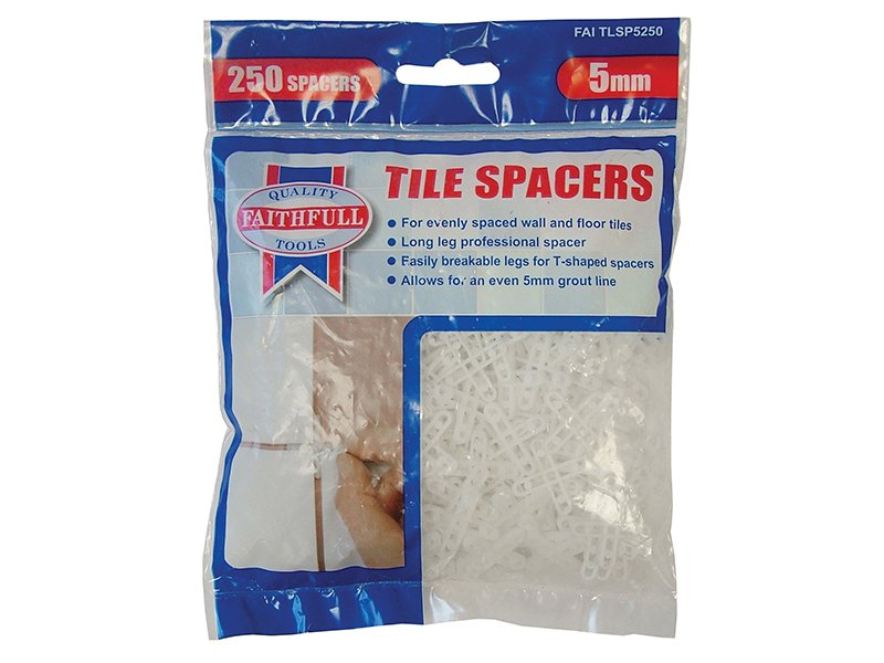 FAI TILE SPACER LONG LEG 5MM (BAG 250)