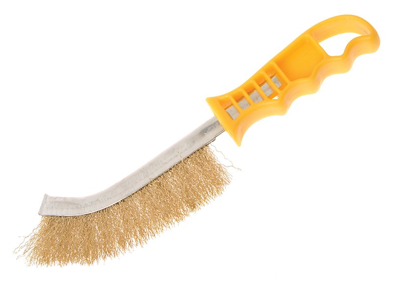 FAI WIRE SCRATCH BRUSH BRASS YELLOW HAND