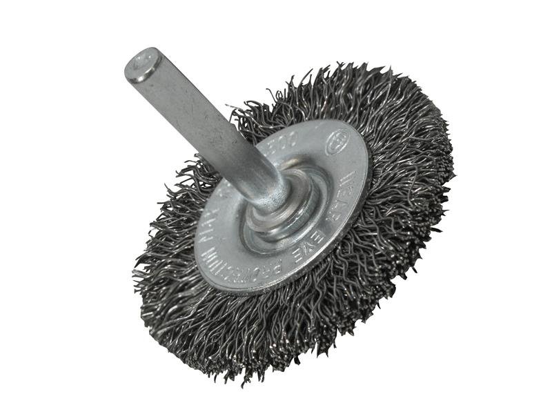 FAI WIRE BRUSH 50MM X 6MM SHANK, 0.30 WI