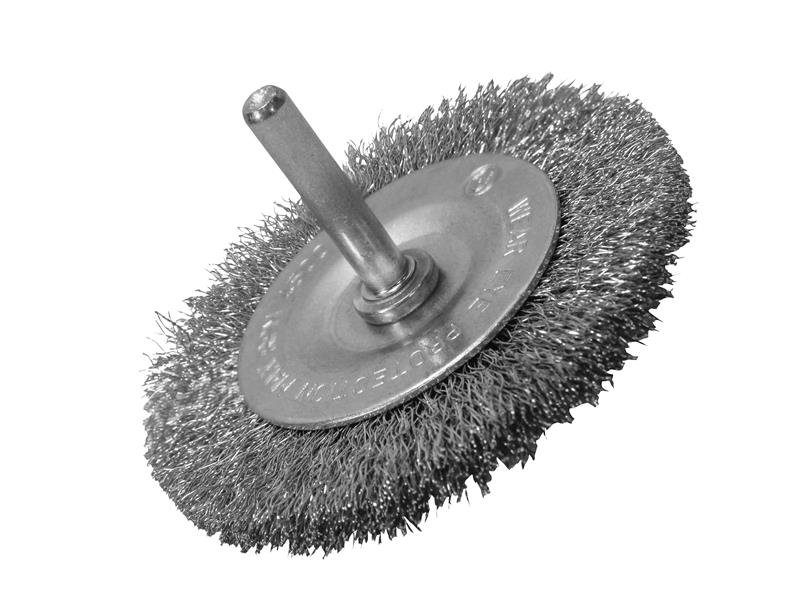 FAI WIRE BRUSH 75MM X 6MM SHANK, 0.30 WI