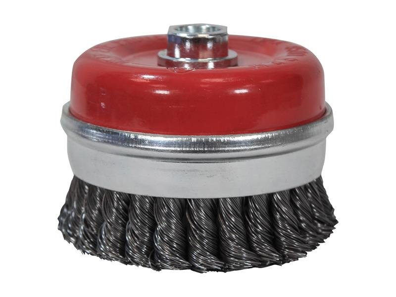FAI WIRE CUP BRUSH TWIST KNOT 100MM M14X