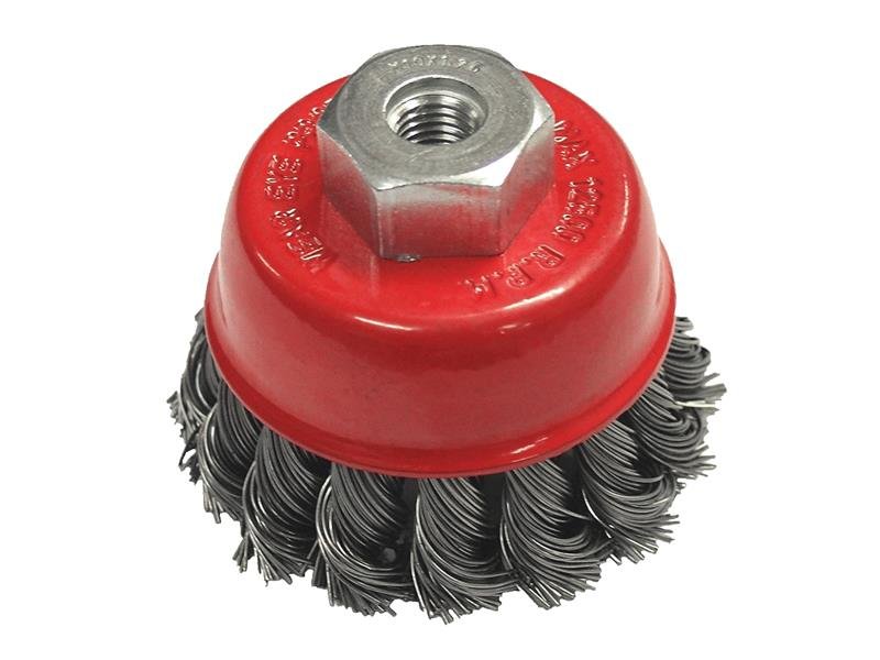 FAI WIRE CUP BRUSH TWIST KNOT 65MM M14X2