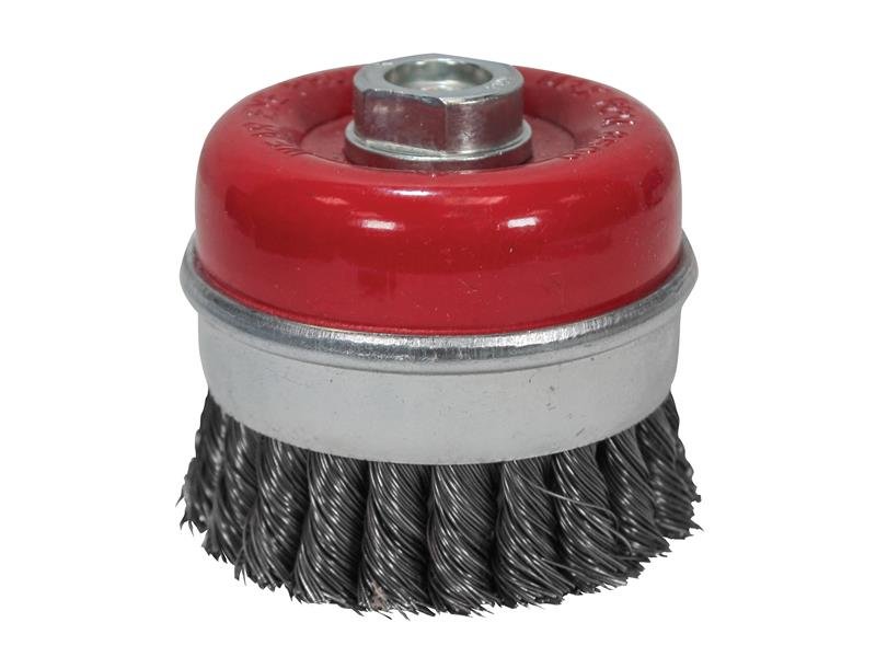 FAI WIRE CUP BRUSH TWIST KNOT 80MM M14X2
