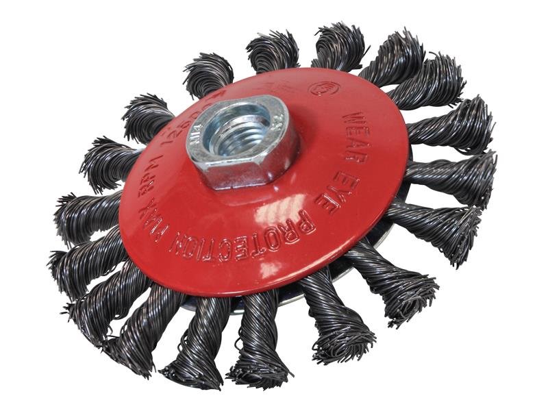 FAI CONICAL WIRE BRUSH 100MM M10X1.5 BOR