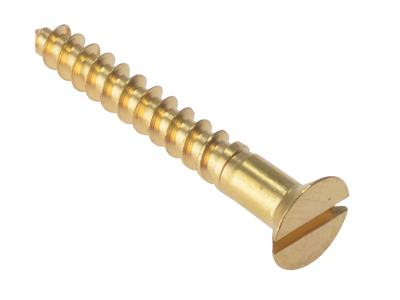 FOR WOOD SCREW SLOTTED CSK SOLID BRASS 1