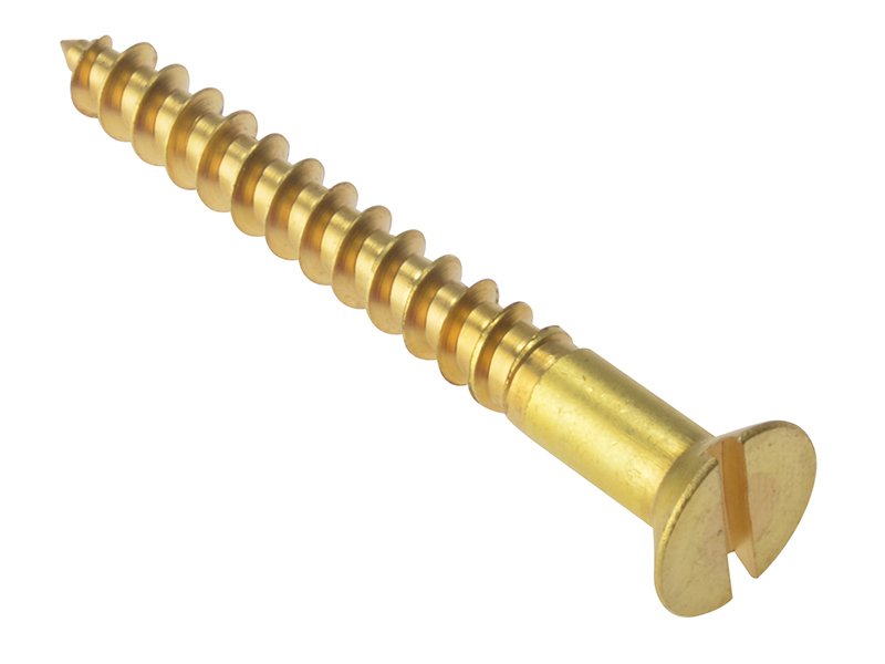 FOR WOOD SCREW SLOTTED CSK SOLID BRASS 1