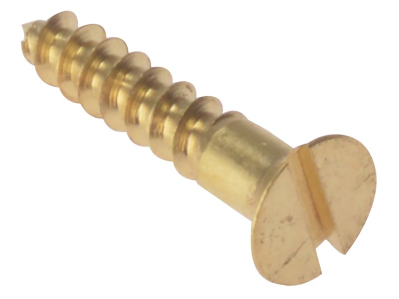 FOR WOOD SCREW SLOTTED CSK SOLID BRASS 1