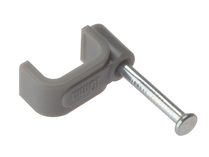 FOR CABLE CLIP FLAT GREY 1.00MM BOX 100