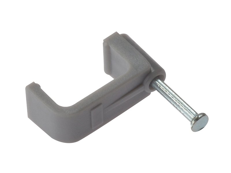 FOR CABLE CLIP FLAT GREY 6.00MM BOX 100