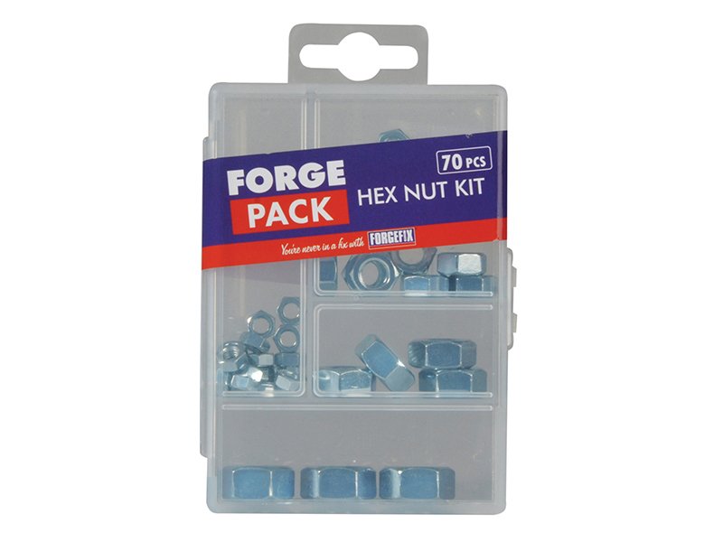 FOR HEXAGON NUT KIT FORGEPACK 70 PIECE