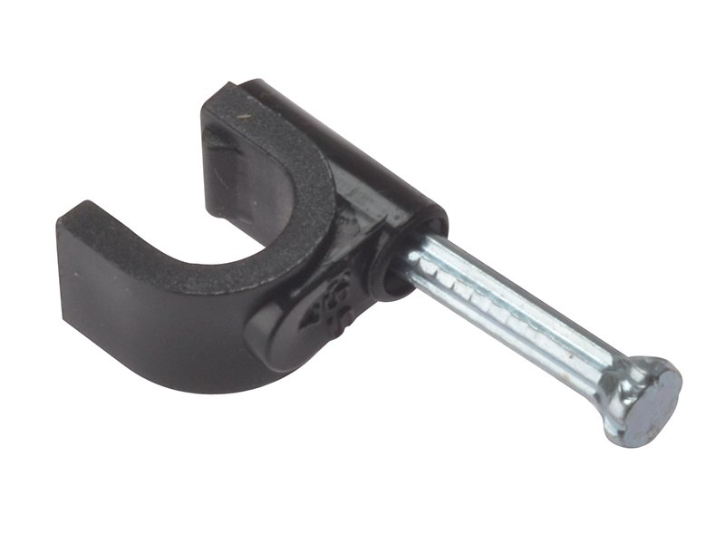 FOR CABLE CLIP ROUND COAX BLACK 6-7MM BO