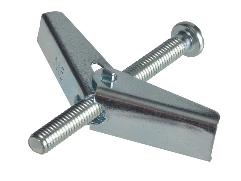 FOR PLASTERBOARD SPRING TOGGLE M5 X 50MM