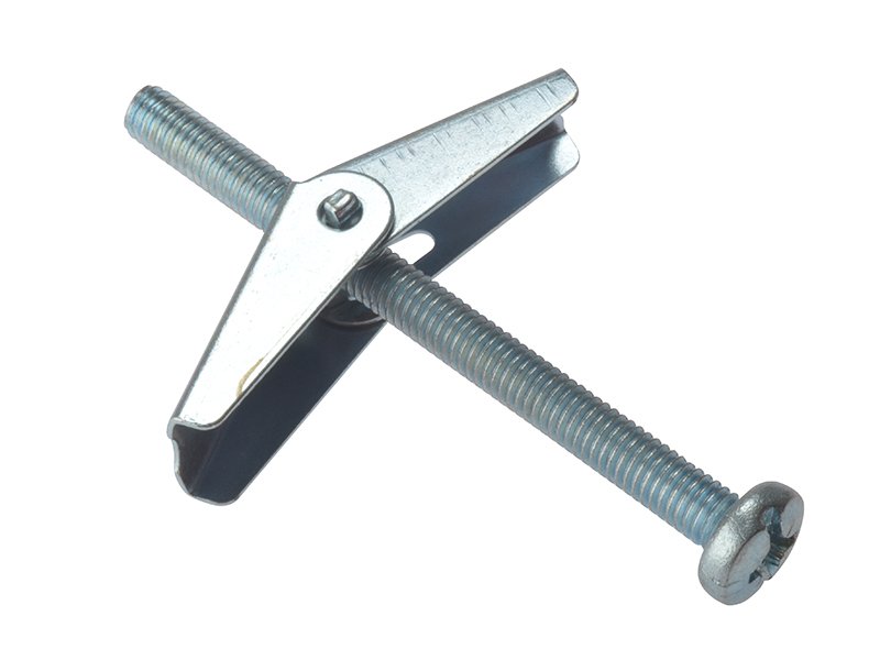 FOR PLASTERBOARD SPRING TOGGLE M5 X 75MM