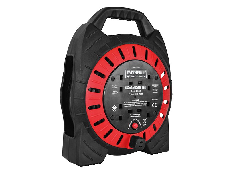 FPP SEMI-ENCLOSED CABLE REEL 240V 13A 4-