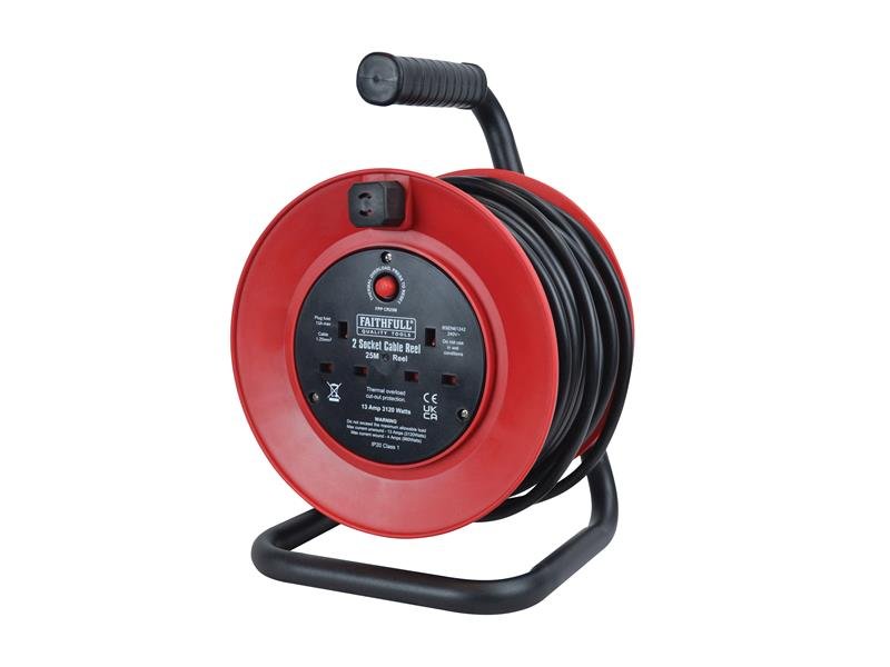FPP OPEN DRUM CABLE REEL 240V 13A 2-SOCK